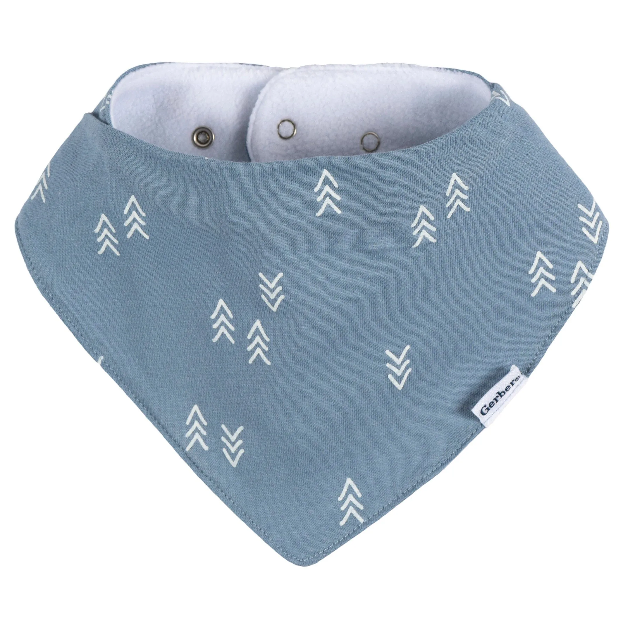 10-Pack Baby Boy Blue Arrows Jersey Bandana Bibs