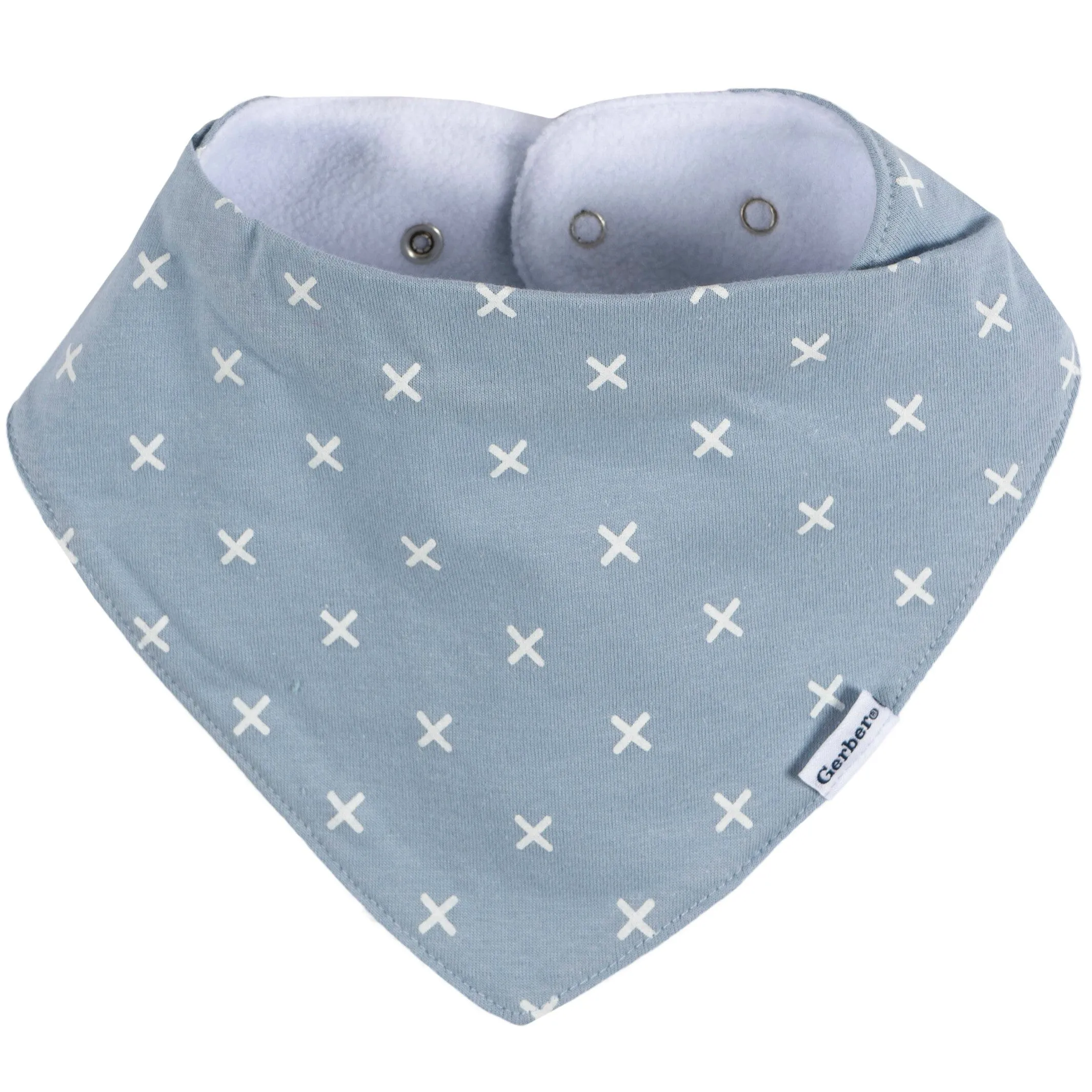 10-Pack Baby Boy Blue Arrows Jersey Bandana Bibs