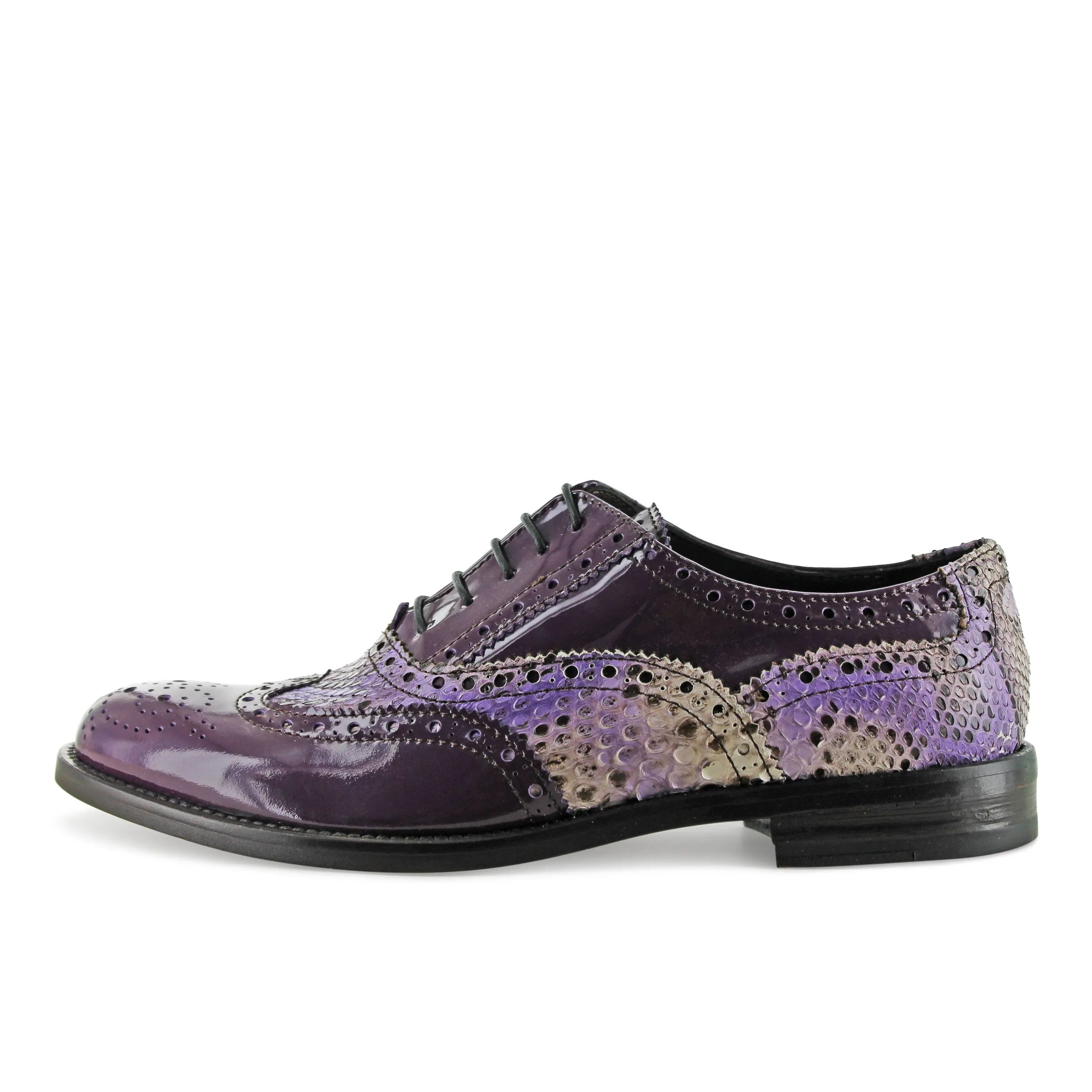 15513 - Purple Patent Brogue