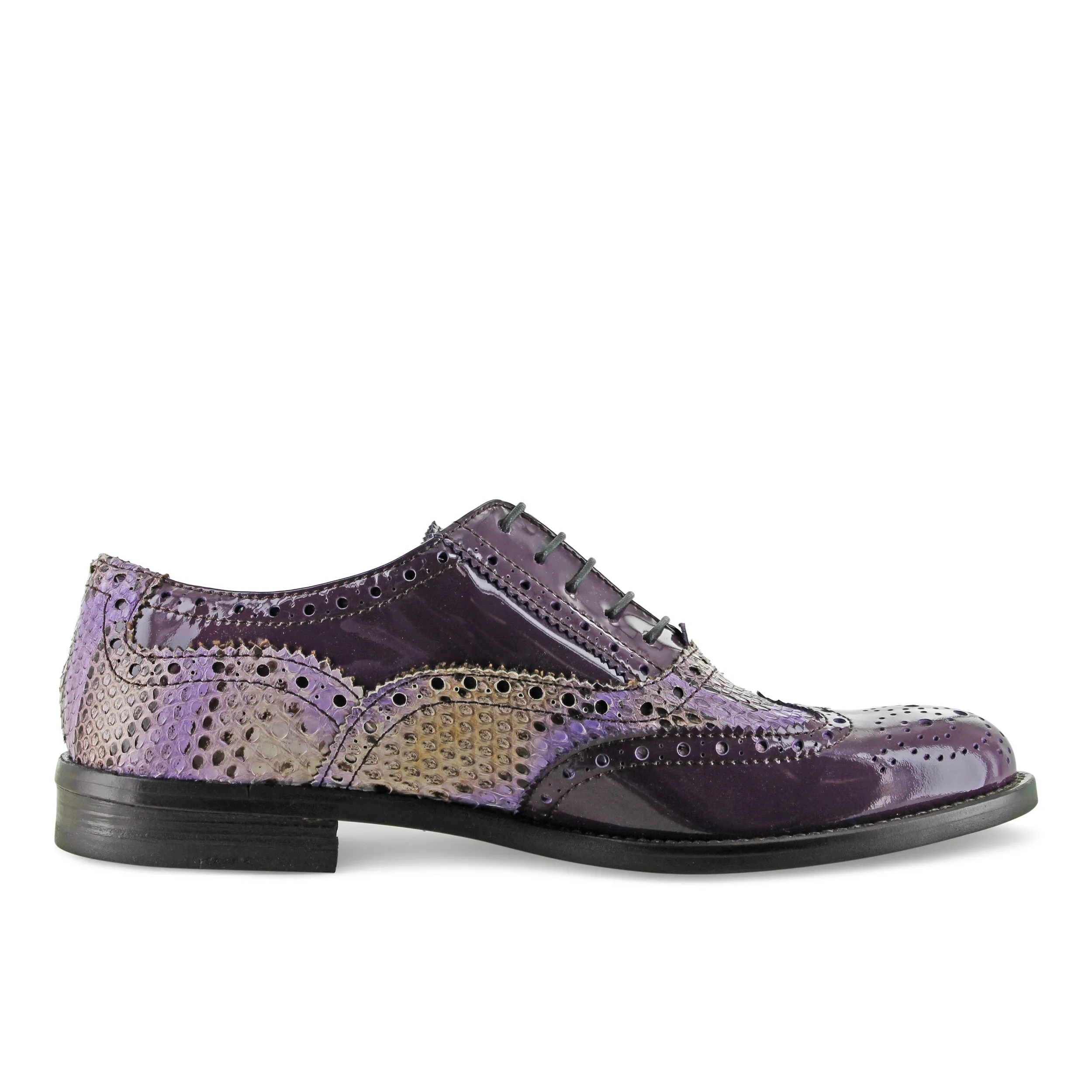 15513 - Purple Patent Brogue