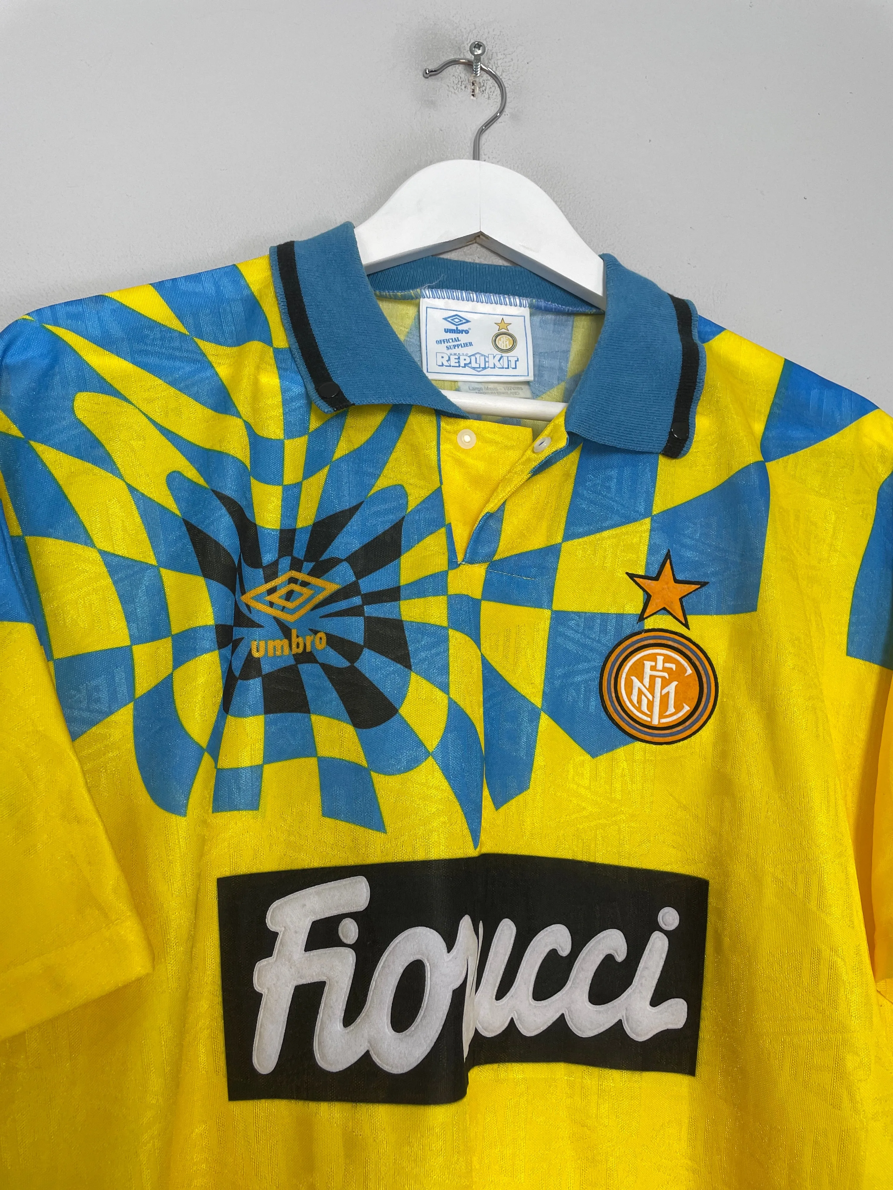 1992/94 INTER MILAN AWAY SHIRT (L) UMBRO