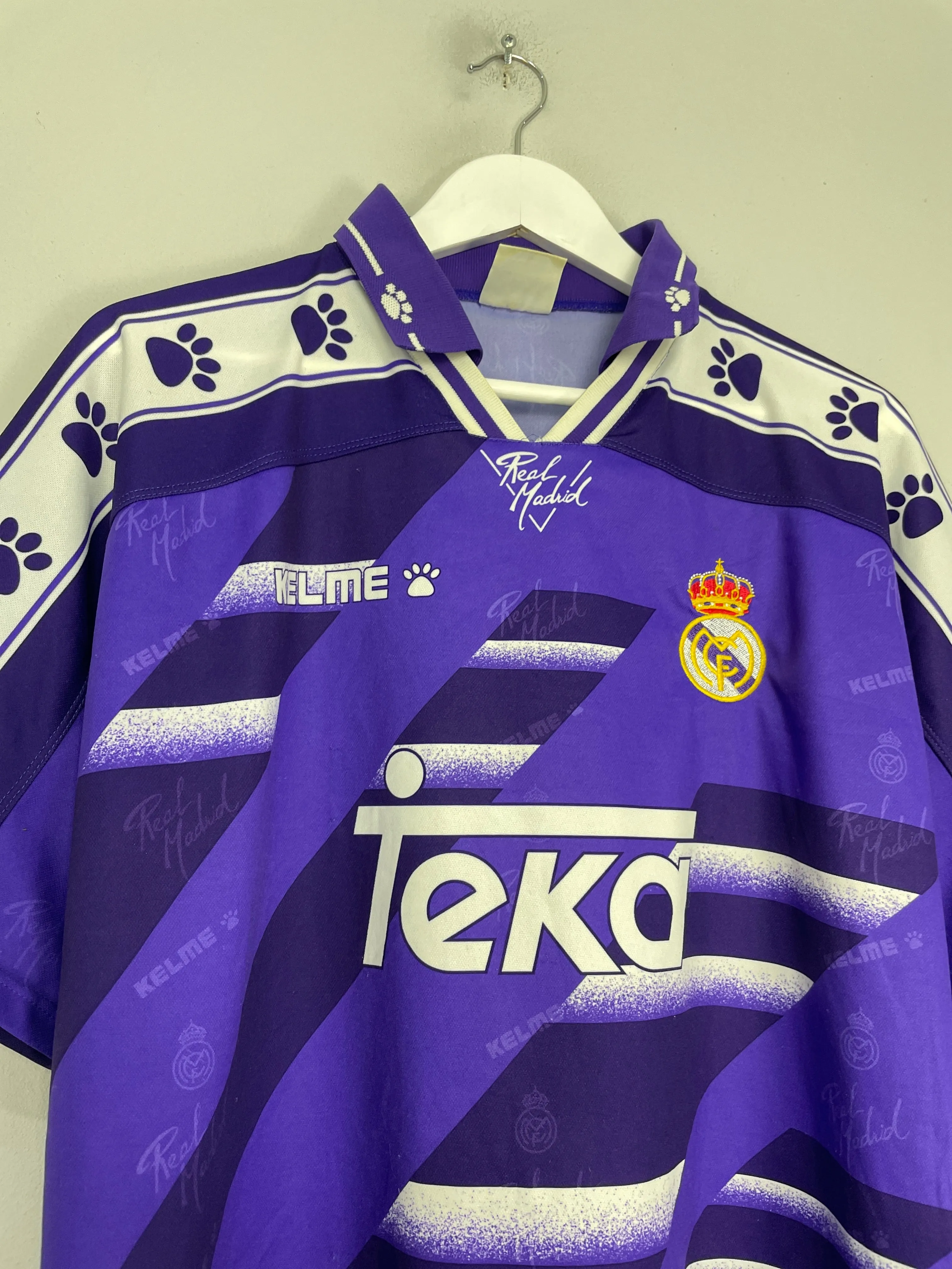 1994/96 REAL MADRID AWAY SHIRT (L) KELME