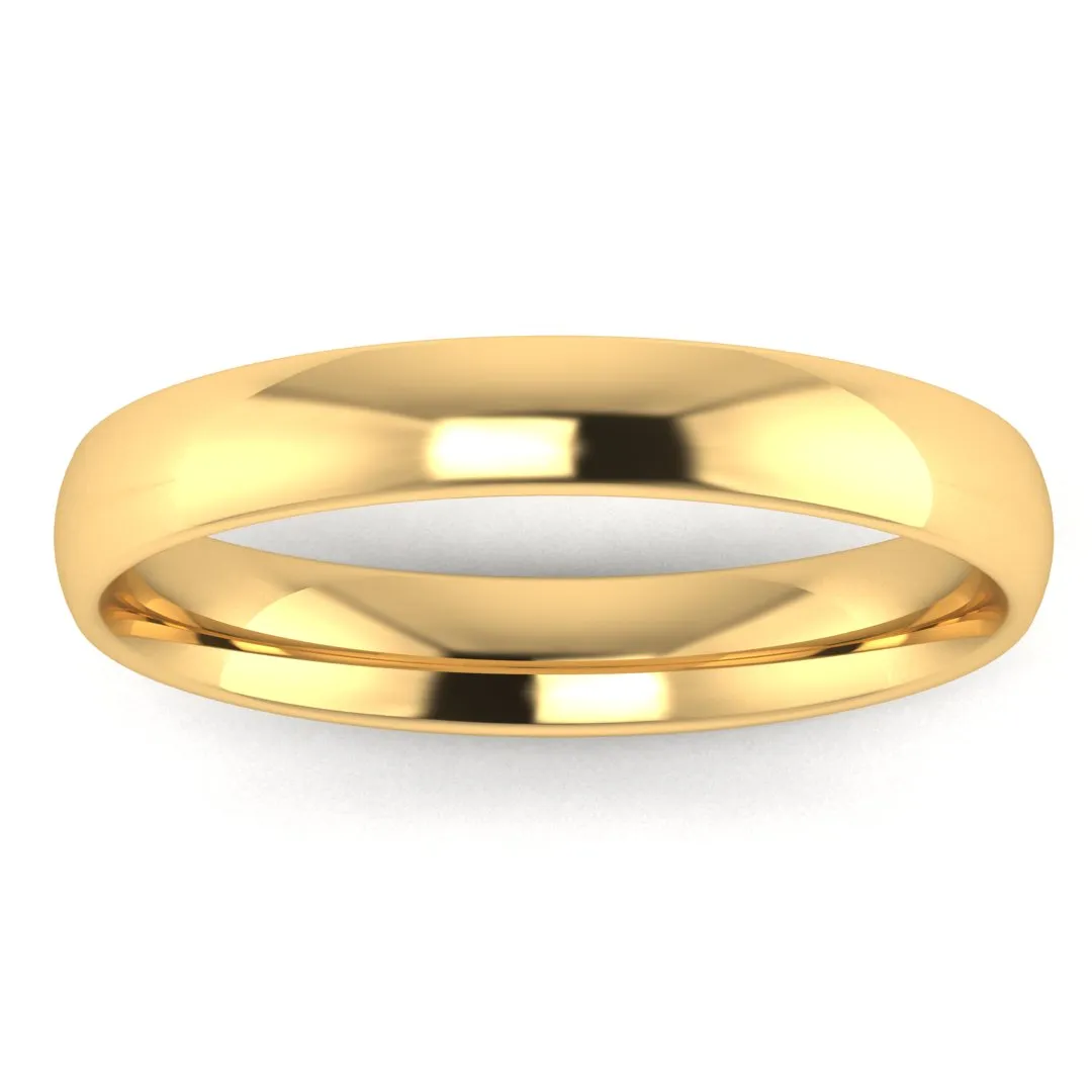 3mm Band Classic Traditional Court Wedding Ring