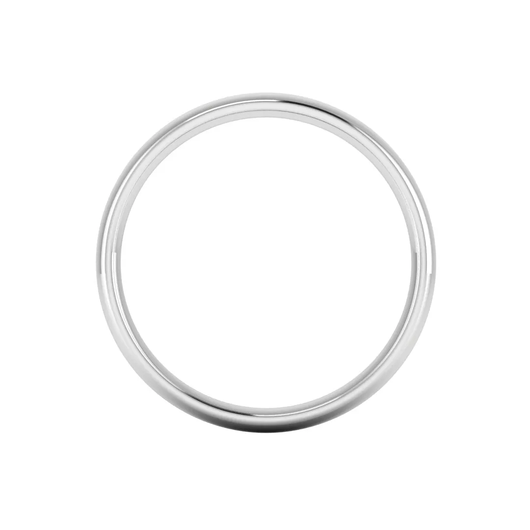 3mm Band Classic Traditional Court Wedding Ring