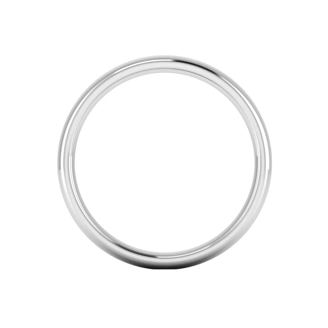 3mm Band Classic Traditional Court Wedding Ring