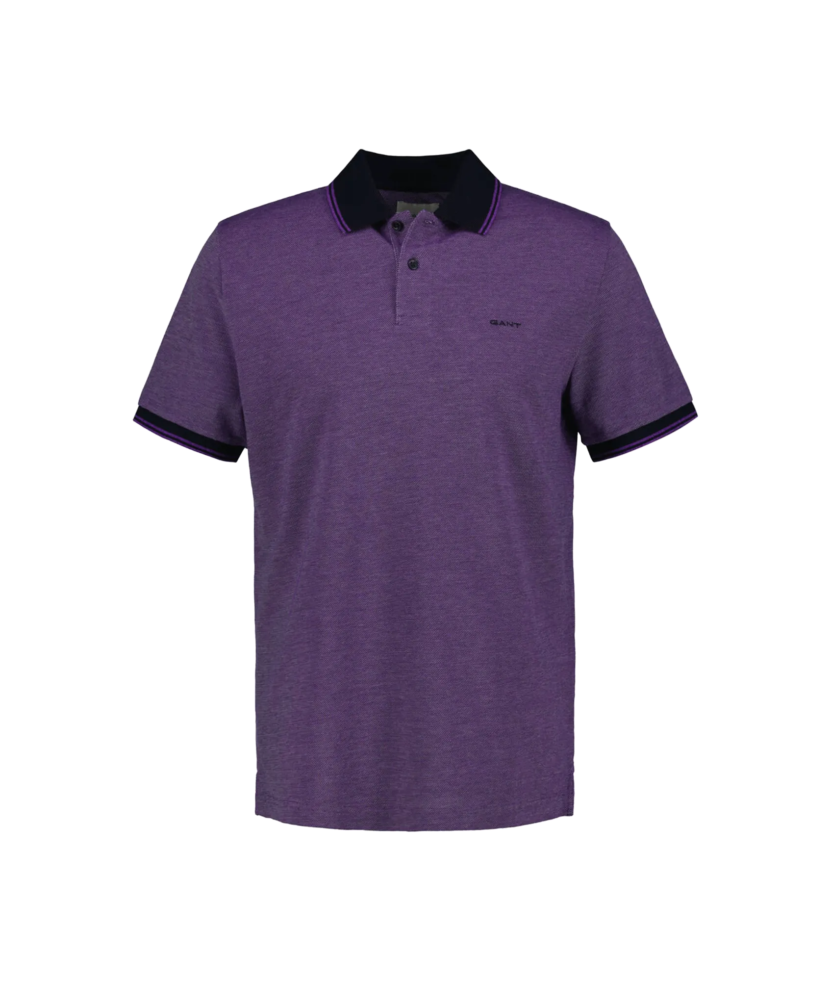 4-Color Oxford Piqué Polo Shirt - Purple