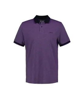 4-Color Oxford Piqué Polo Shirt - Purple