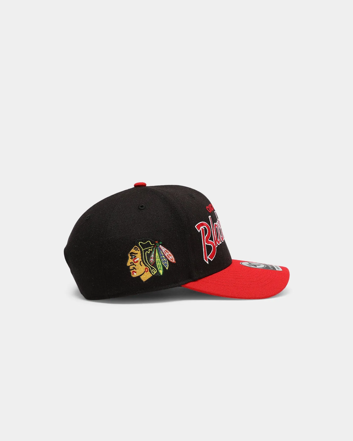 47 Brand Chicago Blackhawks Script MVP DP Snapback Black