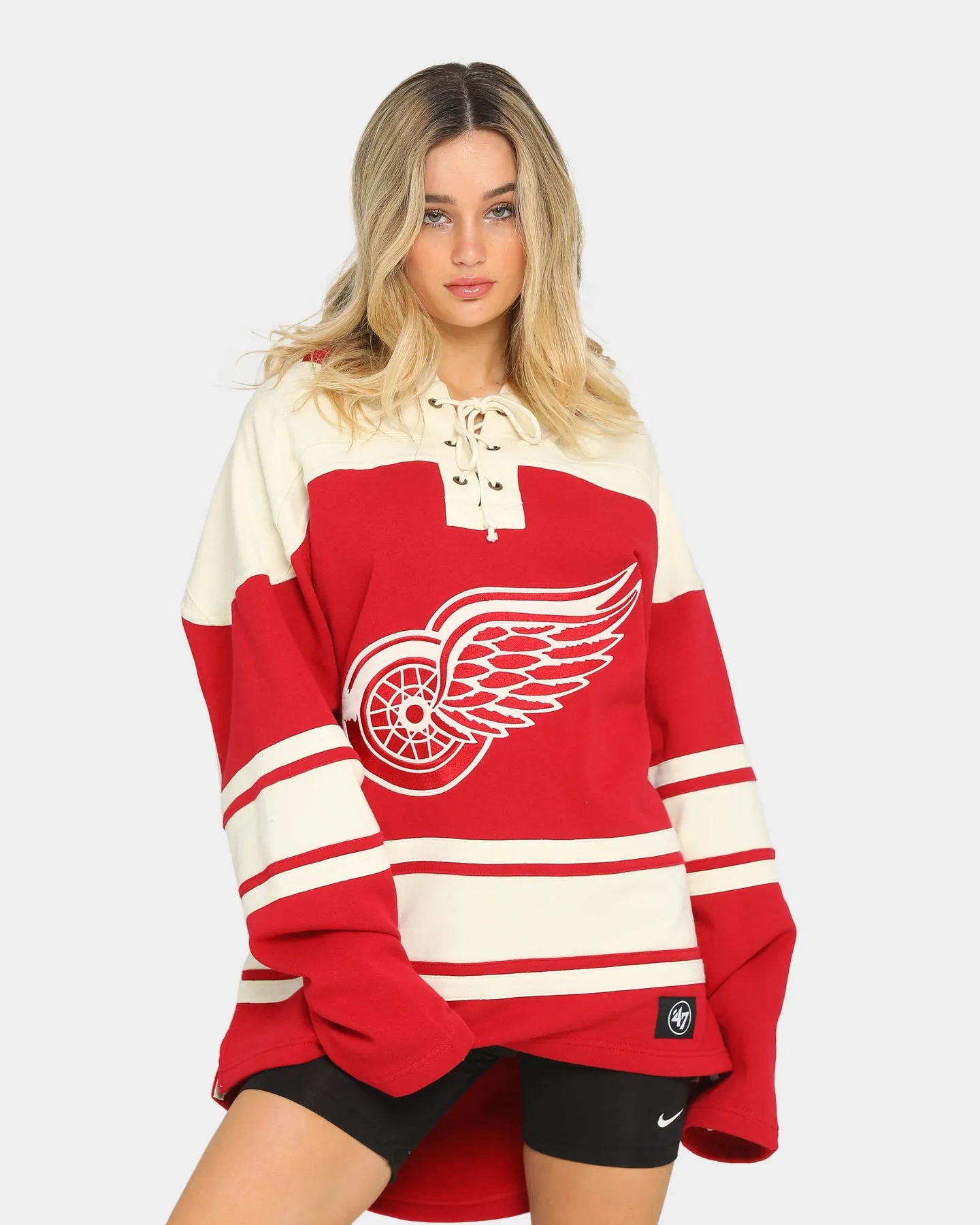 47 Brand Detroit Red Wings Superior Lacer Hoodie Red