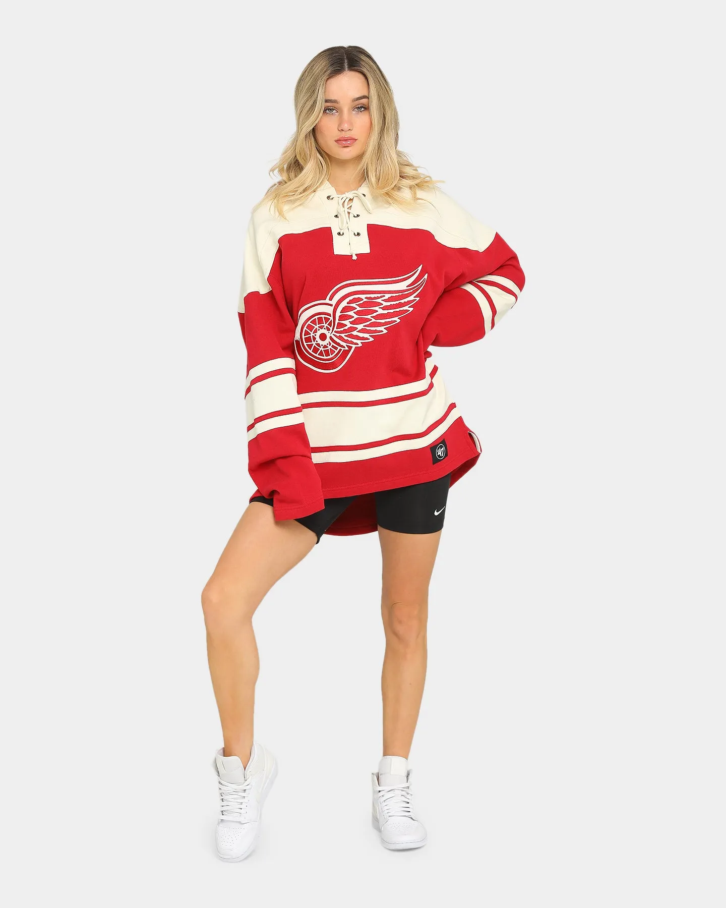 47 Brand Detroit Red Wings Superior Lacer Hoodie Red