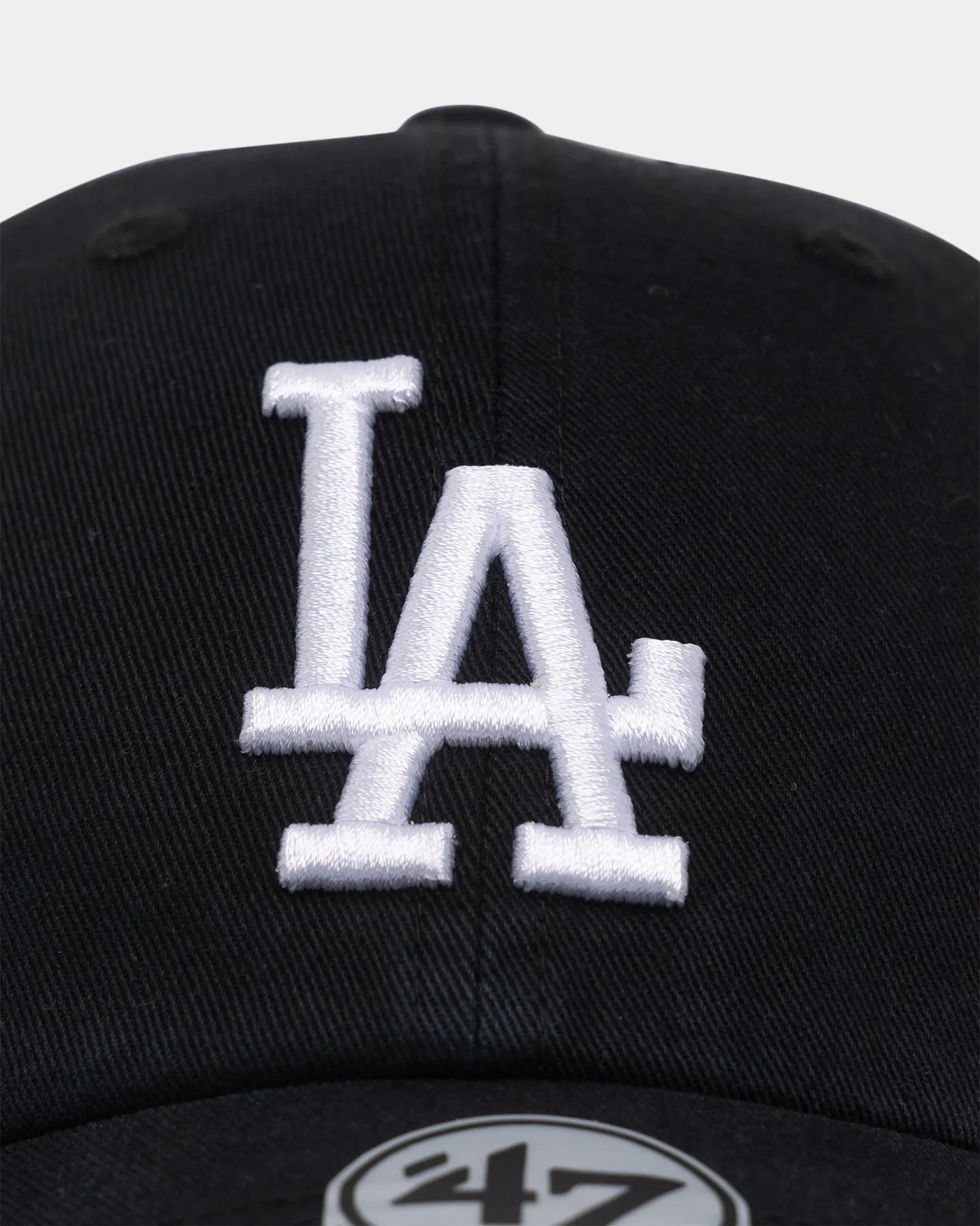 47 Brand Los Angeles Dodgers Clean Up Strapback Black