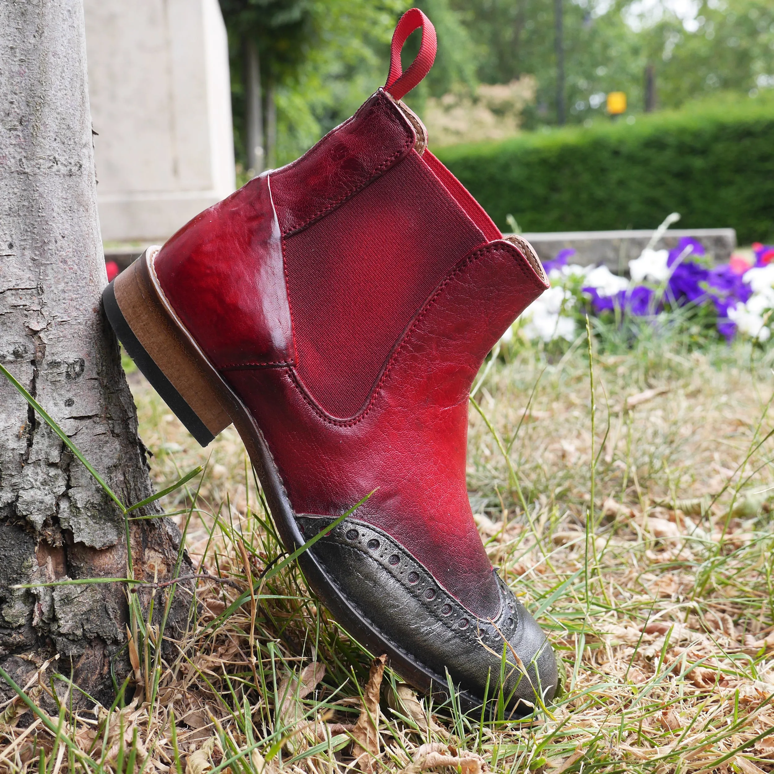 6541 -Safari Rosso Chelsea Brogue