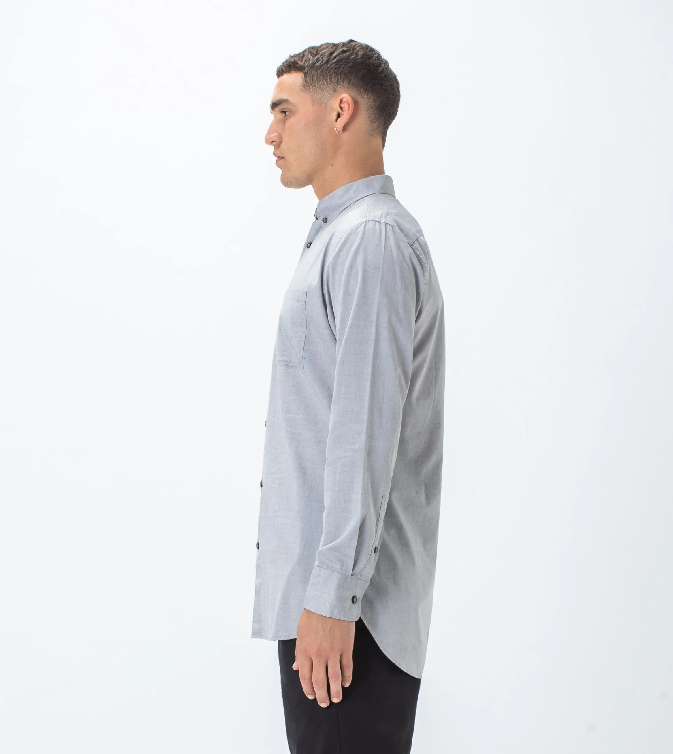 7 Foot LS Oxford Shirt Ash