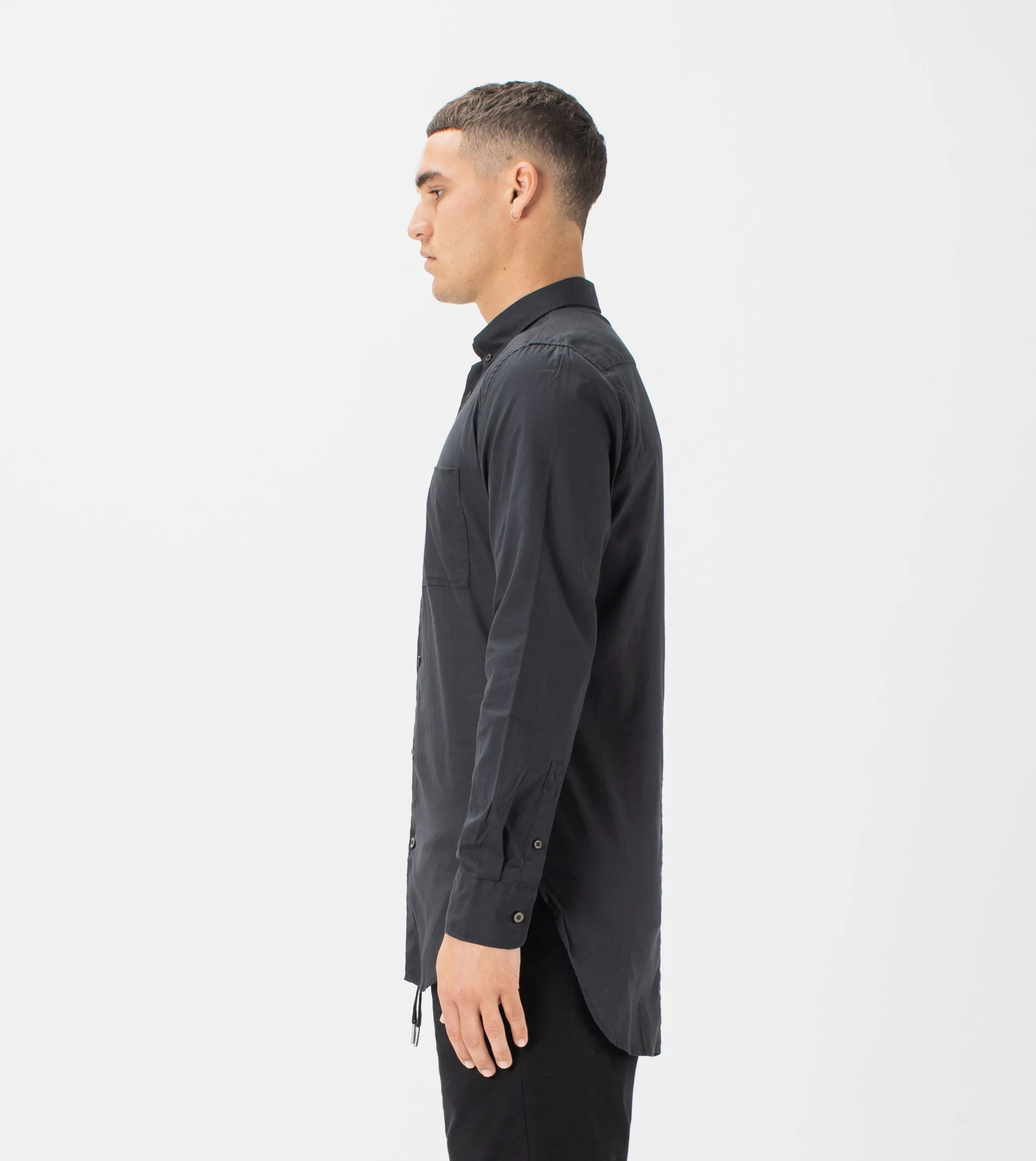 7 Foot LS Oxford Shirt Black