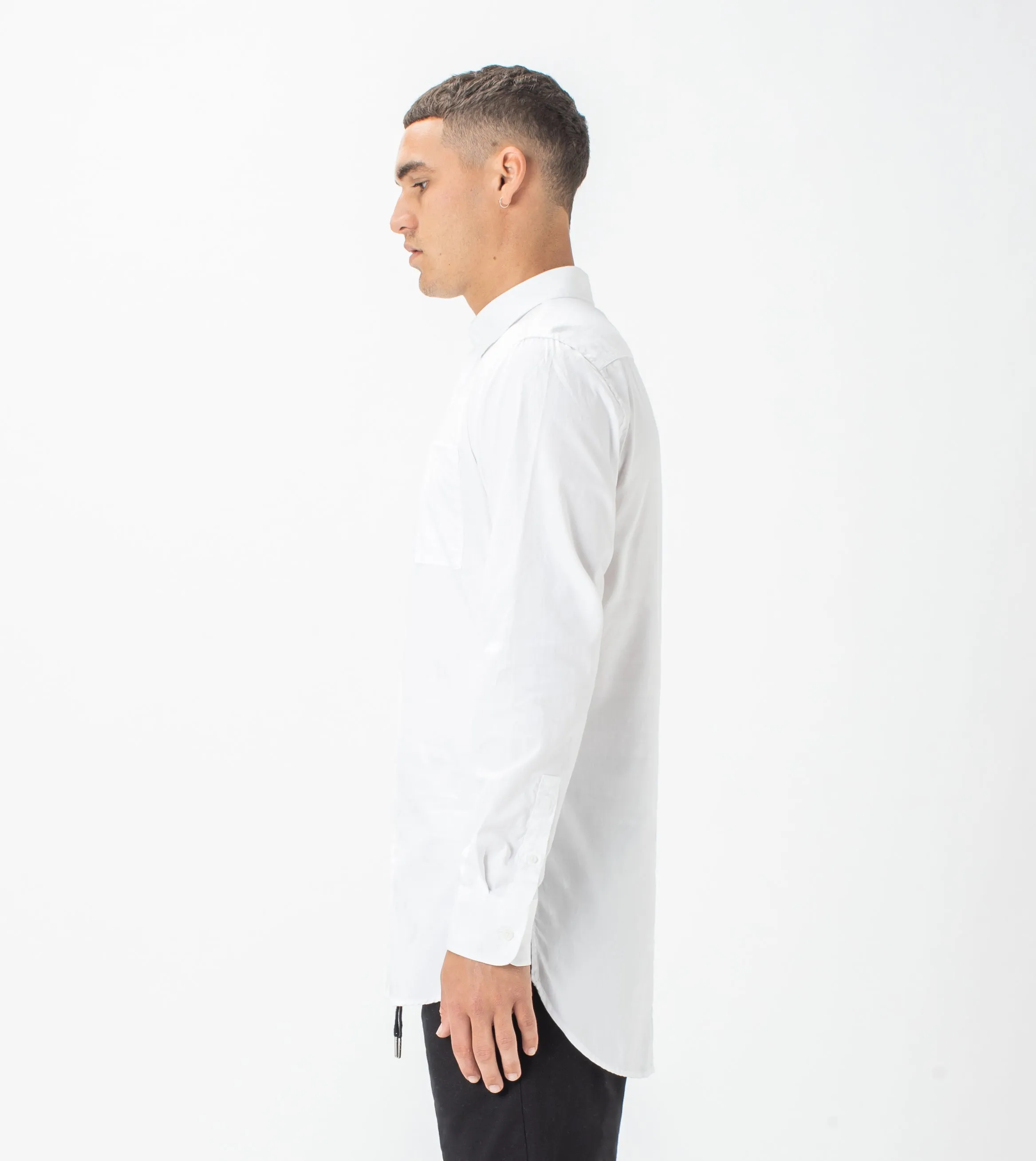 7 Foot LS Oxford Shirt White