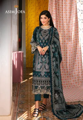 AJAR-25 EMBROIDERED LAWN 3 PCS