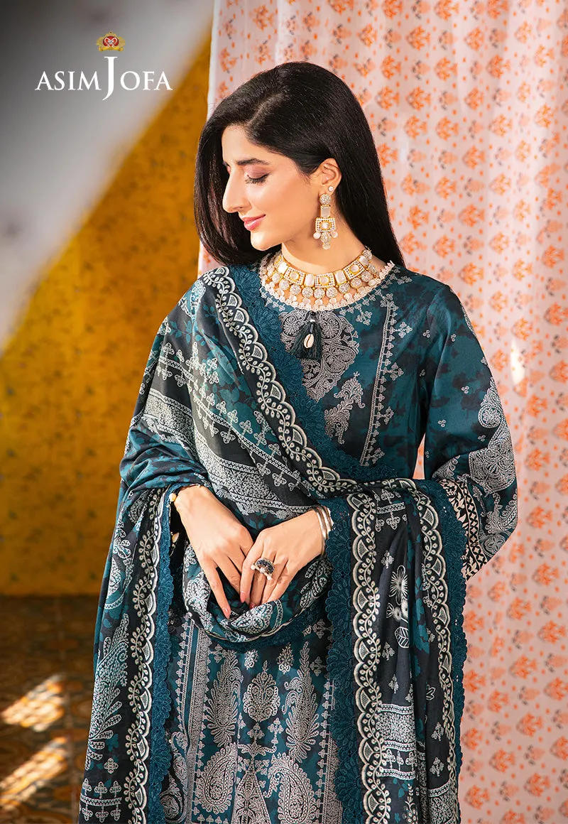 AJAR-25 EMBROIDERED LAWN 3 PCS