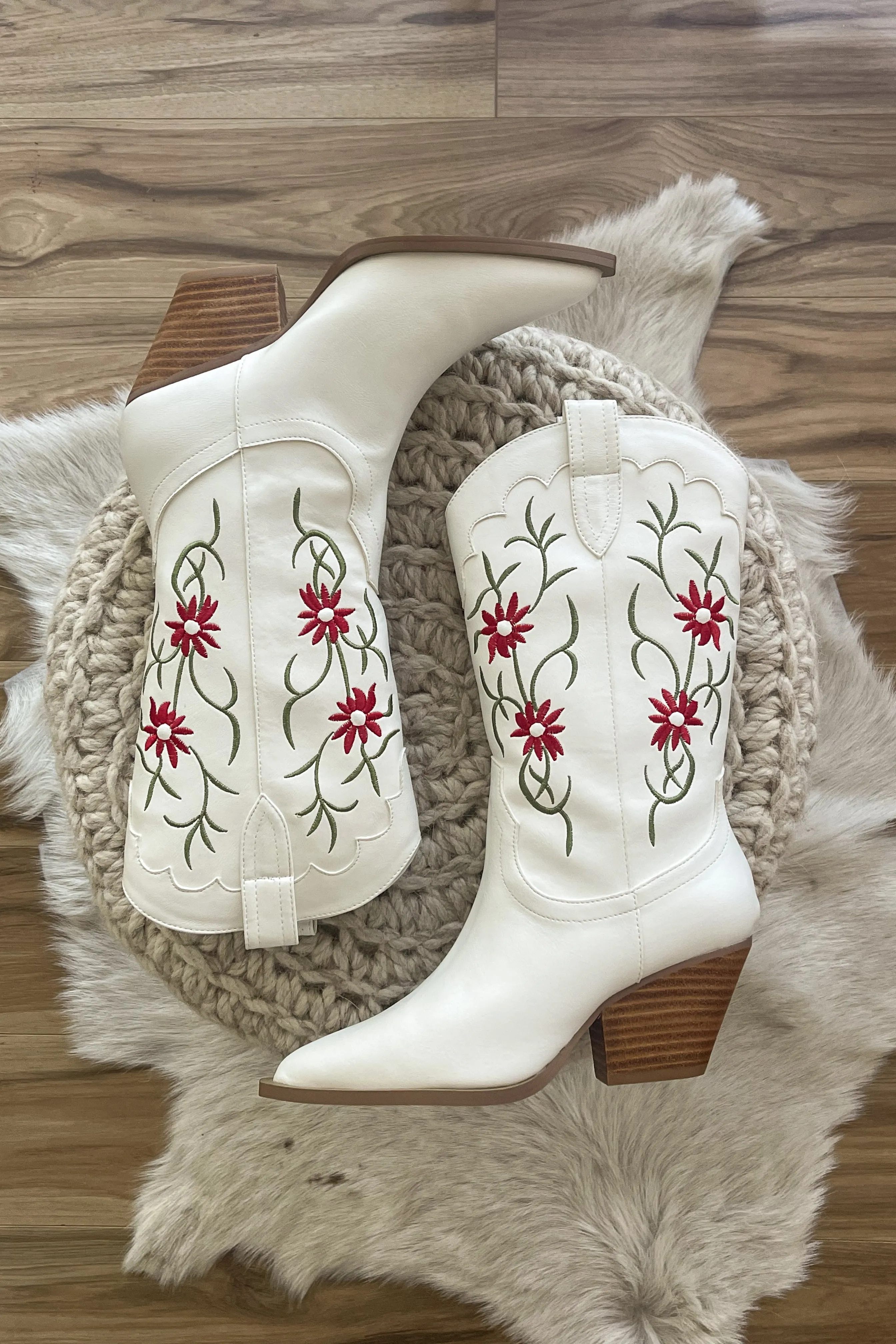 Allison Floral Embroidered Western Boot