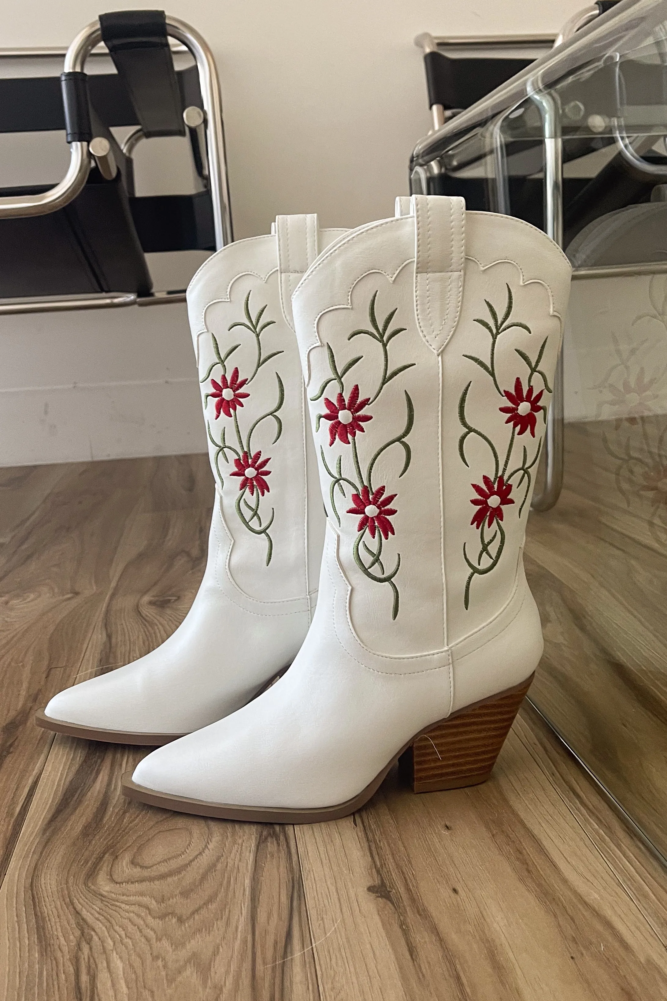 Allison Floral Embroidered Western Boot