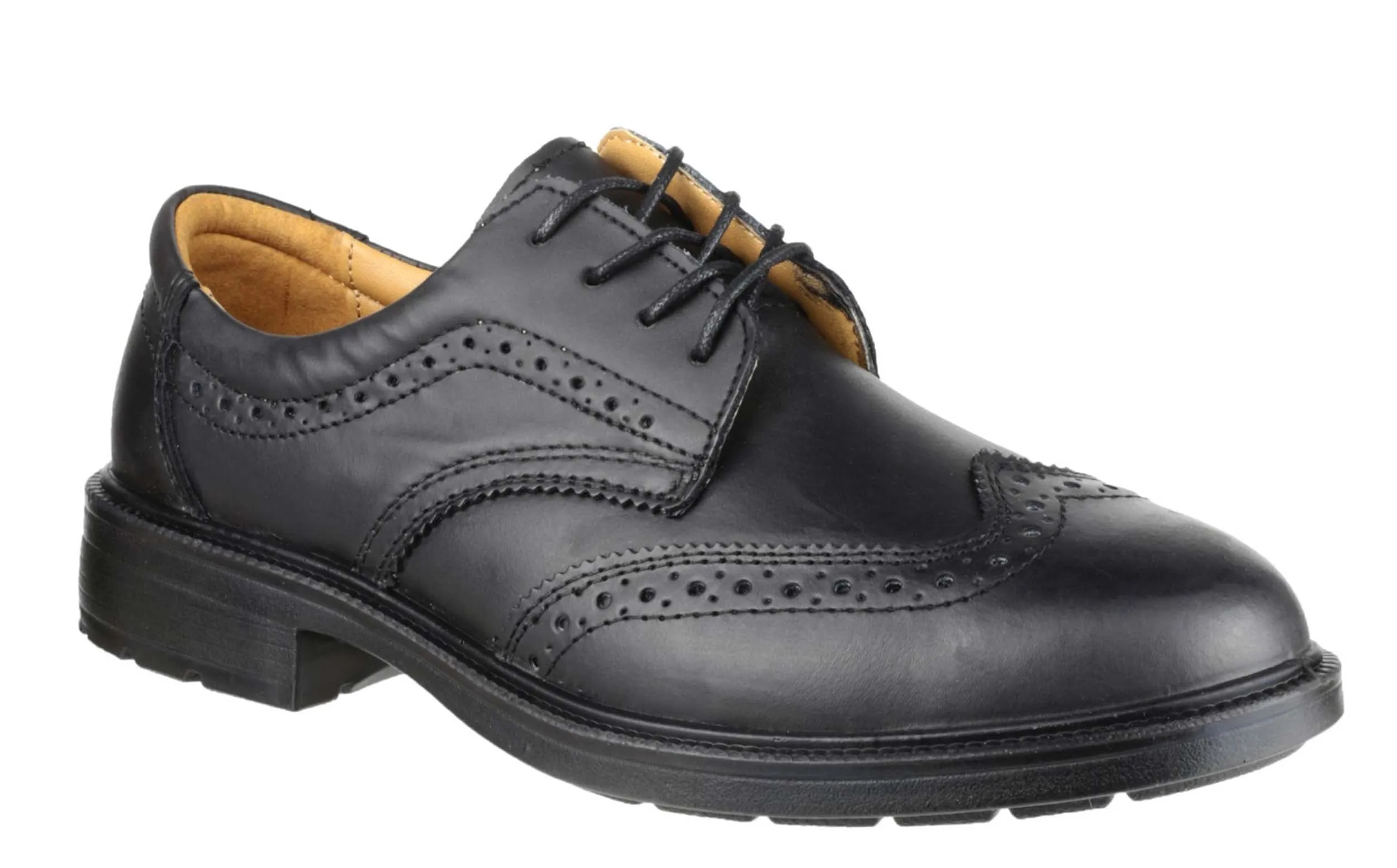 Amblers Safety FS44 Mens Brogue Detail Lace Up Safety Work Shoe