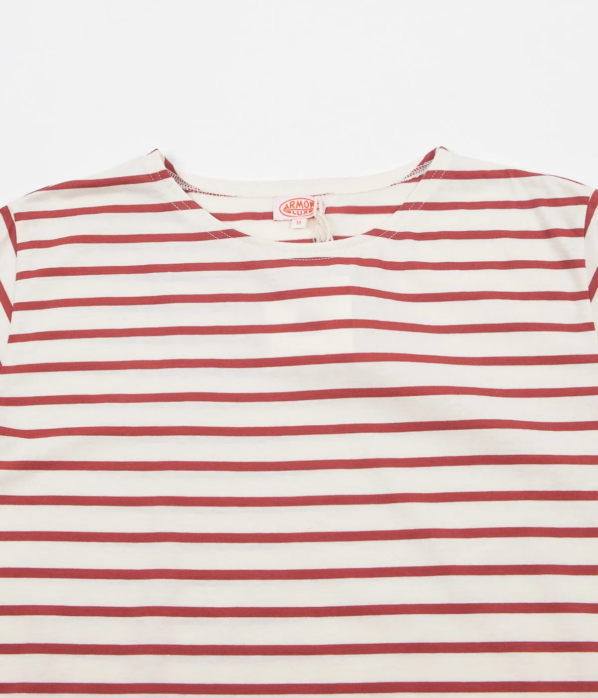 Armor Lux Striped Breton T-Shirt - Nature / Red Manganese