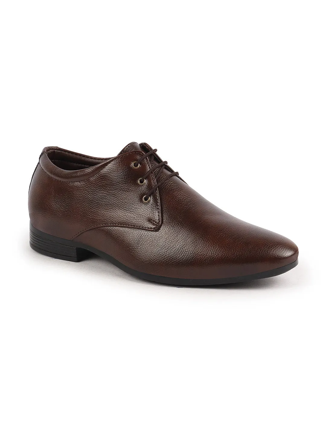 Basics Men Brown Formal Office Lace Up Shoes