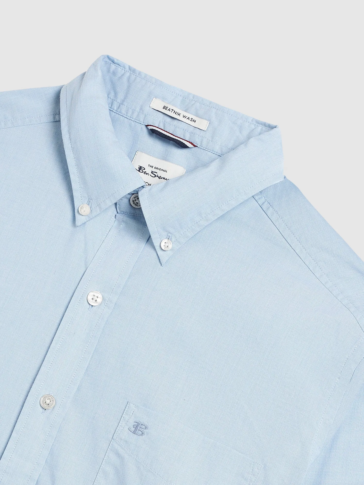 Beatnik Wash Long-Sleeve Shirt - Sky