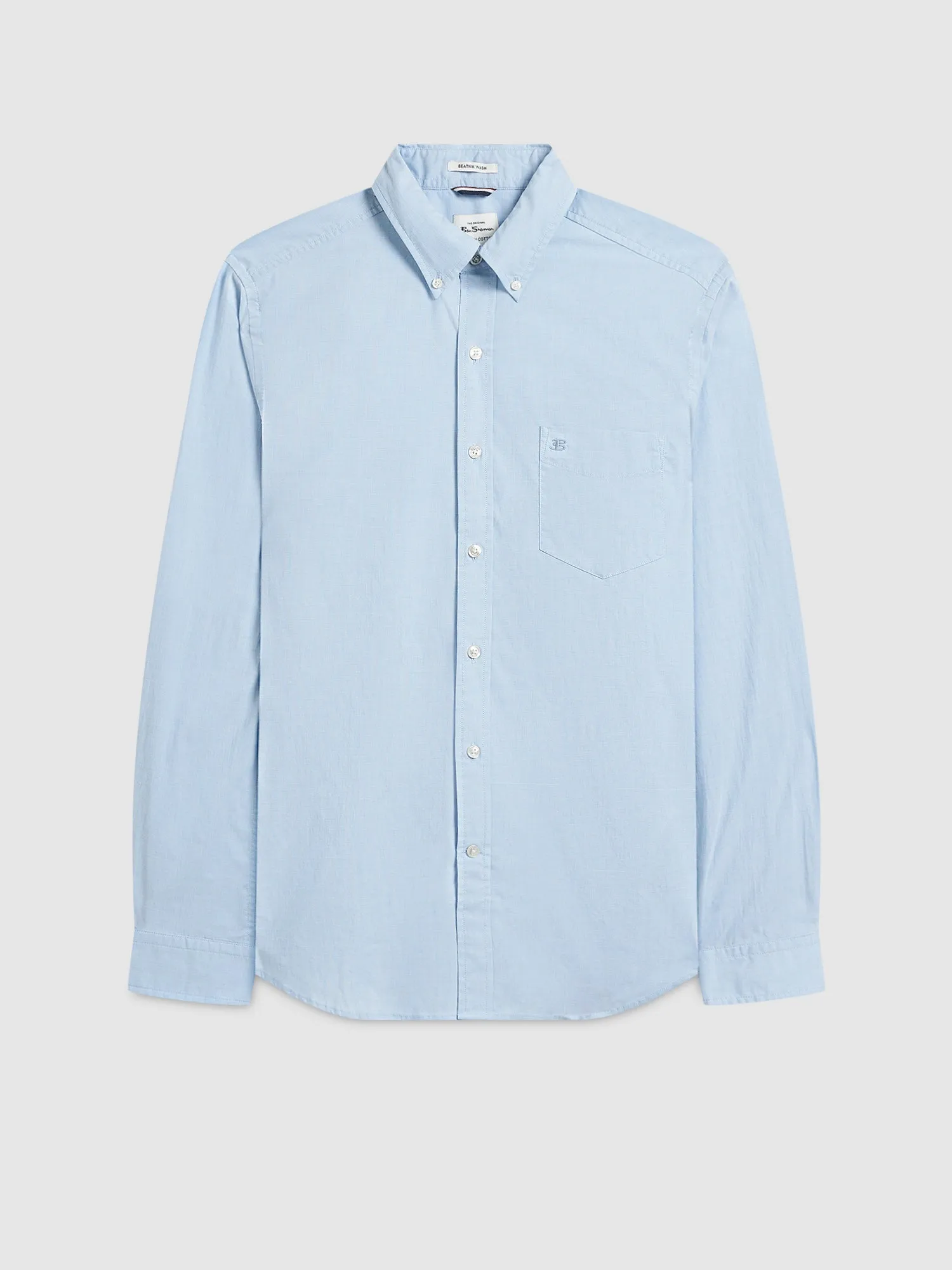 Beatnik Wash Long-Sleeve Shirt - Sky