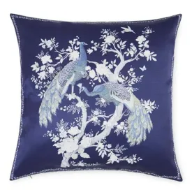 Belvedere Midnight Embroidered Cushion