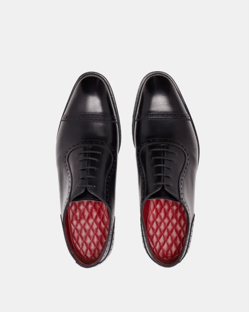 Black Brogue Oxford Dress Shoe