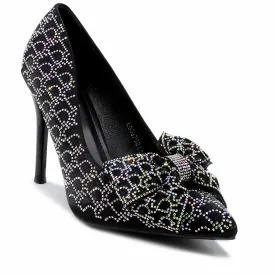 Black Fancy Court Shoes L00870012