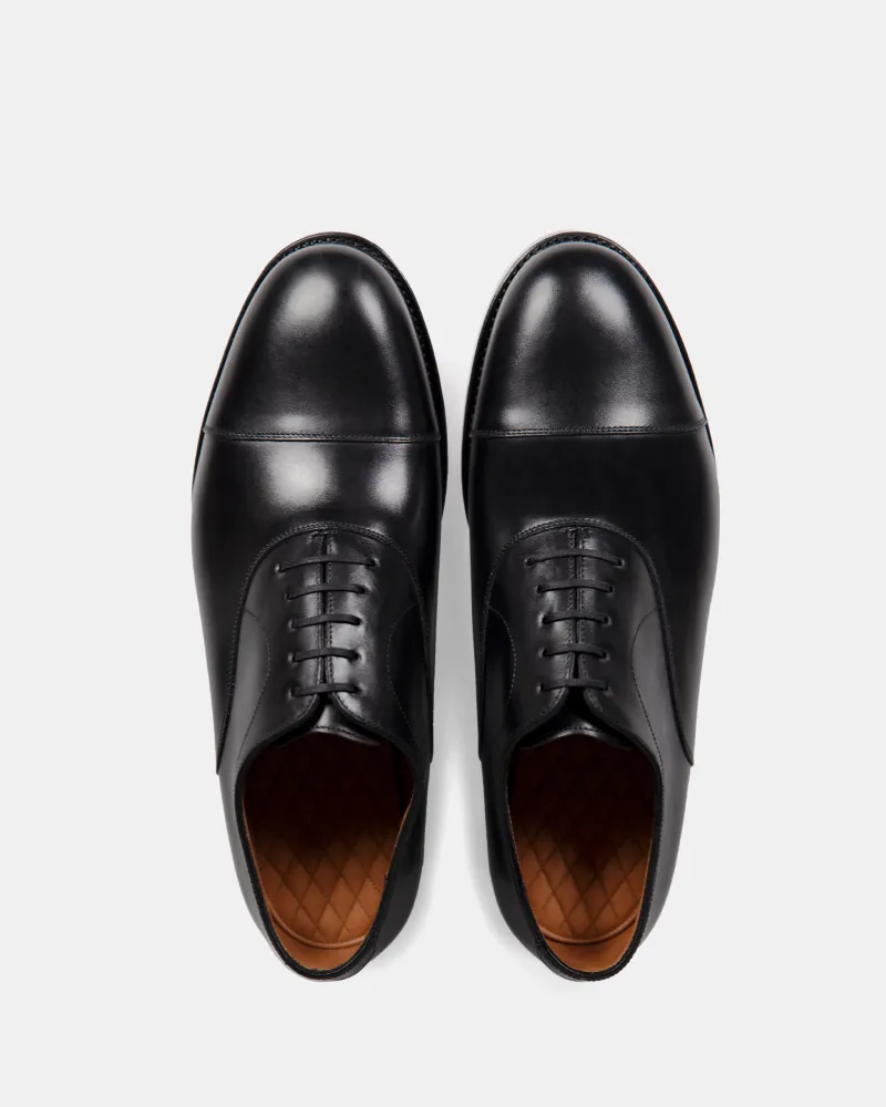 Black Oxford Dress Shoe with Rubber Soles