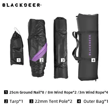 Blackdeer Canopy Tent w/ Poles Bd12121141