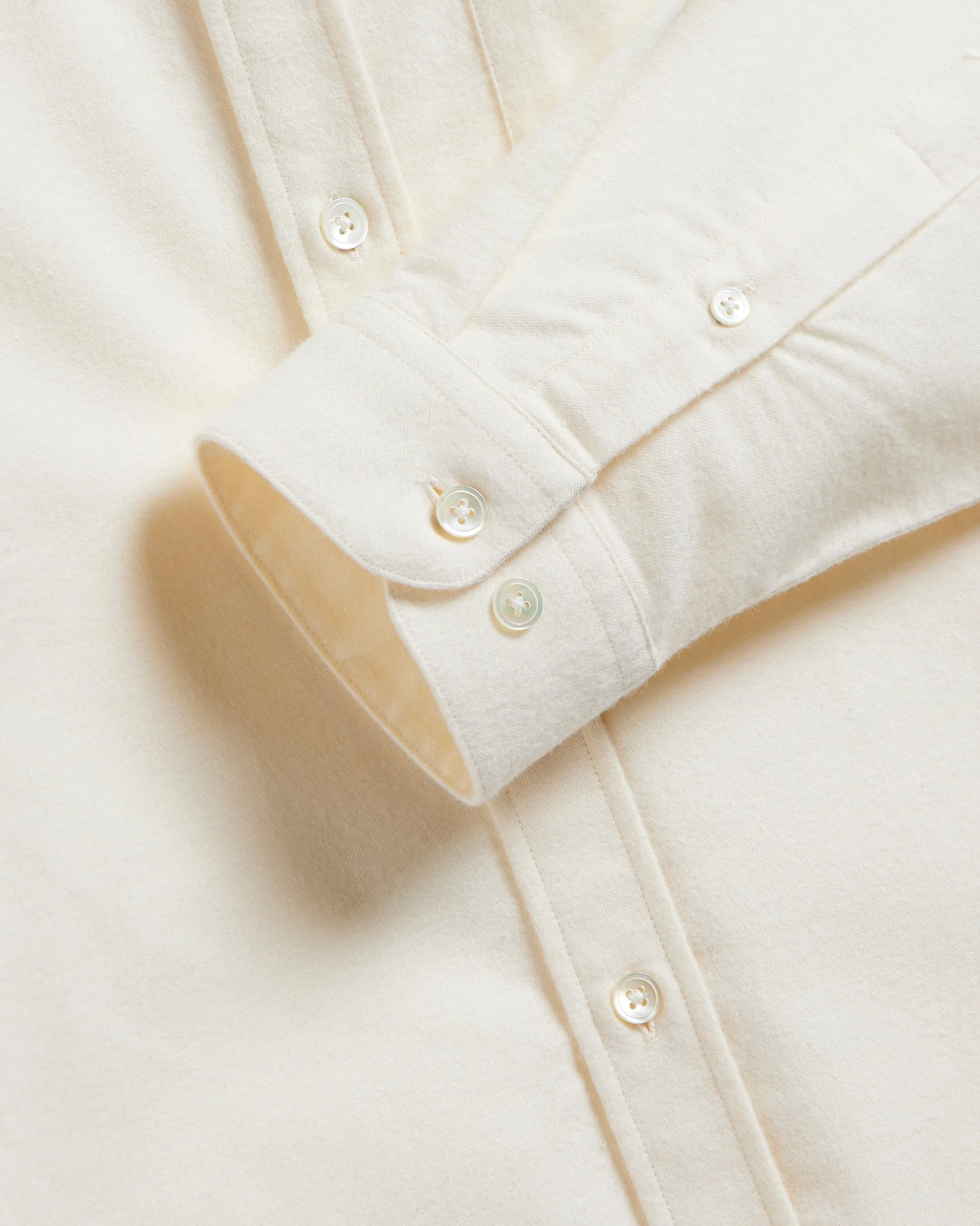 Premium Ecru Brushed Oxford Fabric