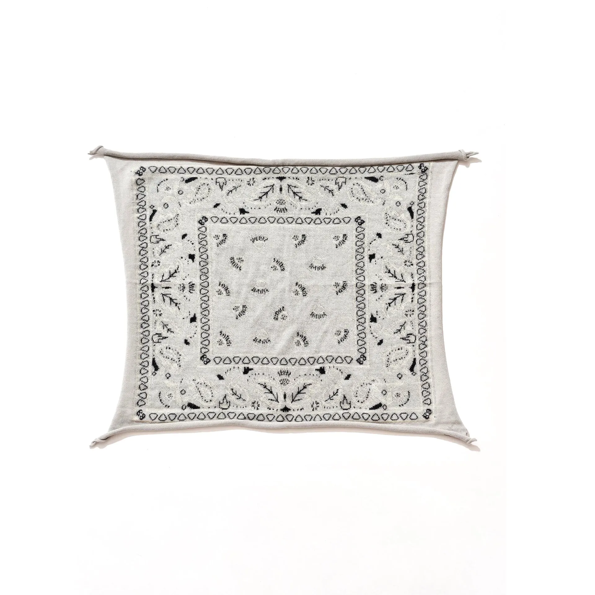 Luxurious Cashmere Bandana in Classic Oxford Print