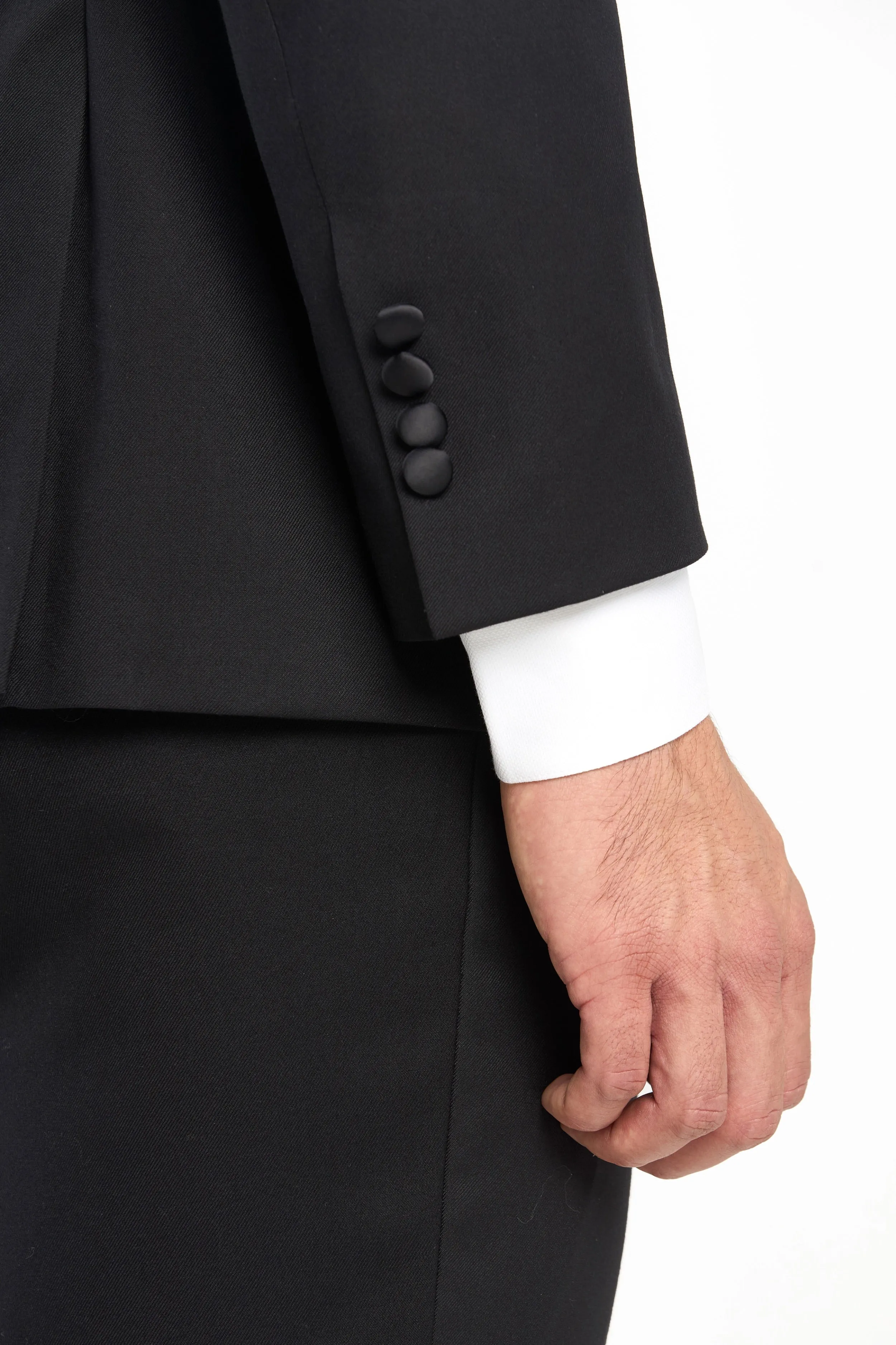 Classic Black Notch Lapel 2 Button Tuxedo