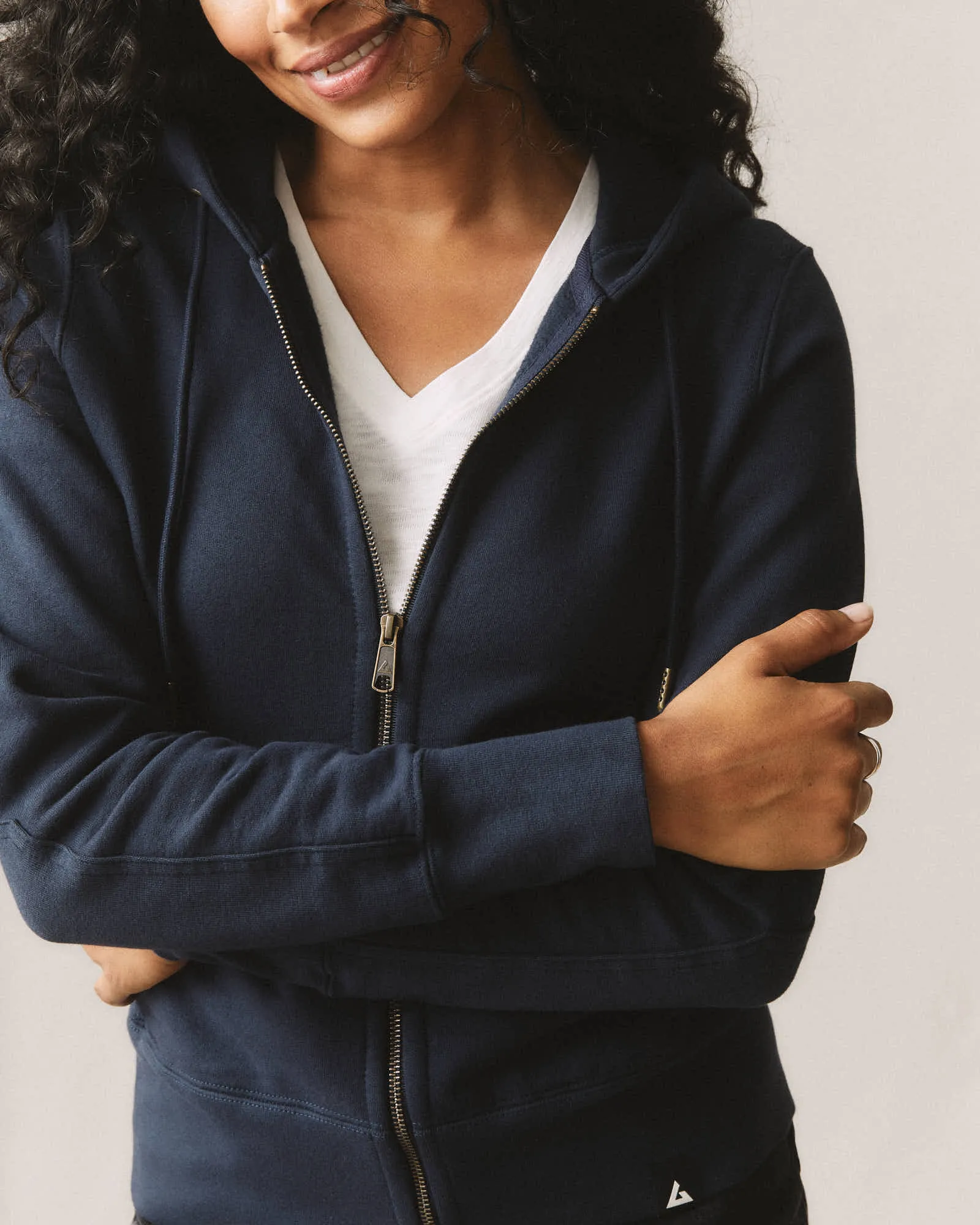 Classic Full Zip - Oxford Blue