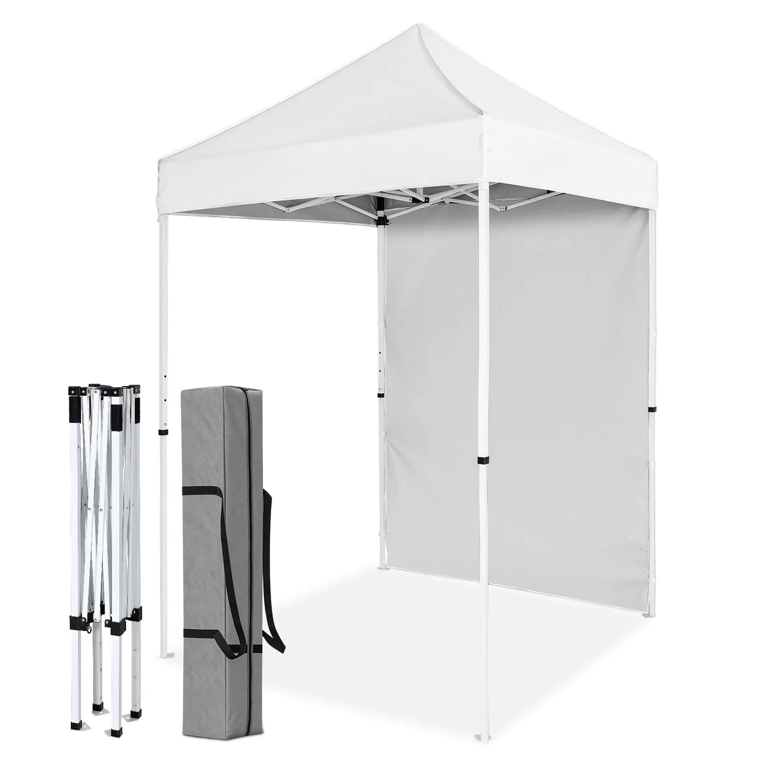 COOS BAY 5x5 Outdoor Portable Canopy Tent with One Removable Sunwall