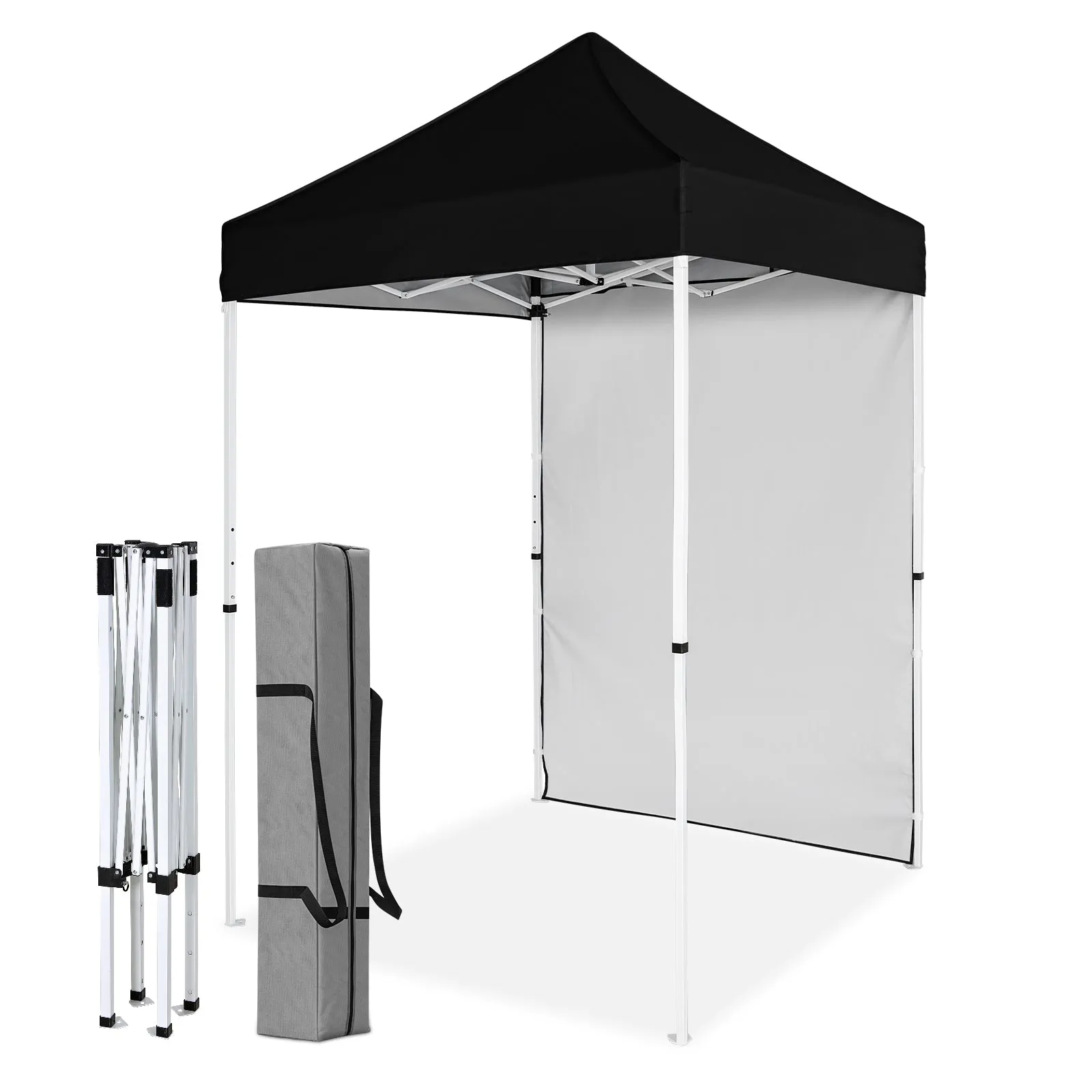 COOS BAY 5x5 Outdoor Portable Canopy Tent with One Removable Sunwall