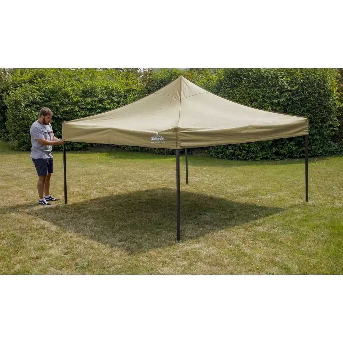 Dellonda DG126 Premium Pop-Up Gazebo Heavy Duty PVC Coated 2x2m