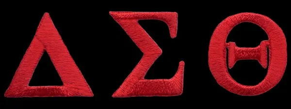 Delta Red 3 Letter Patch 1 Inch