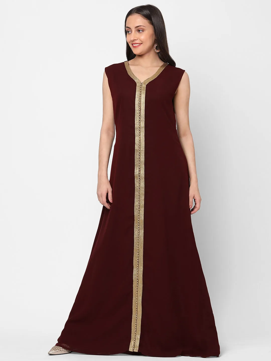 Djellaba Dress Hand Embroidered Gown