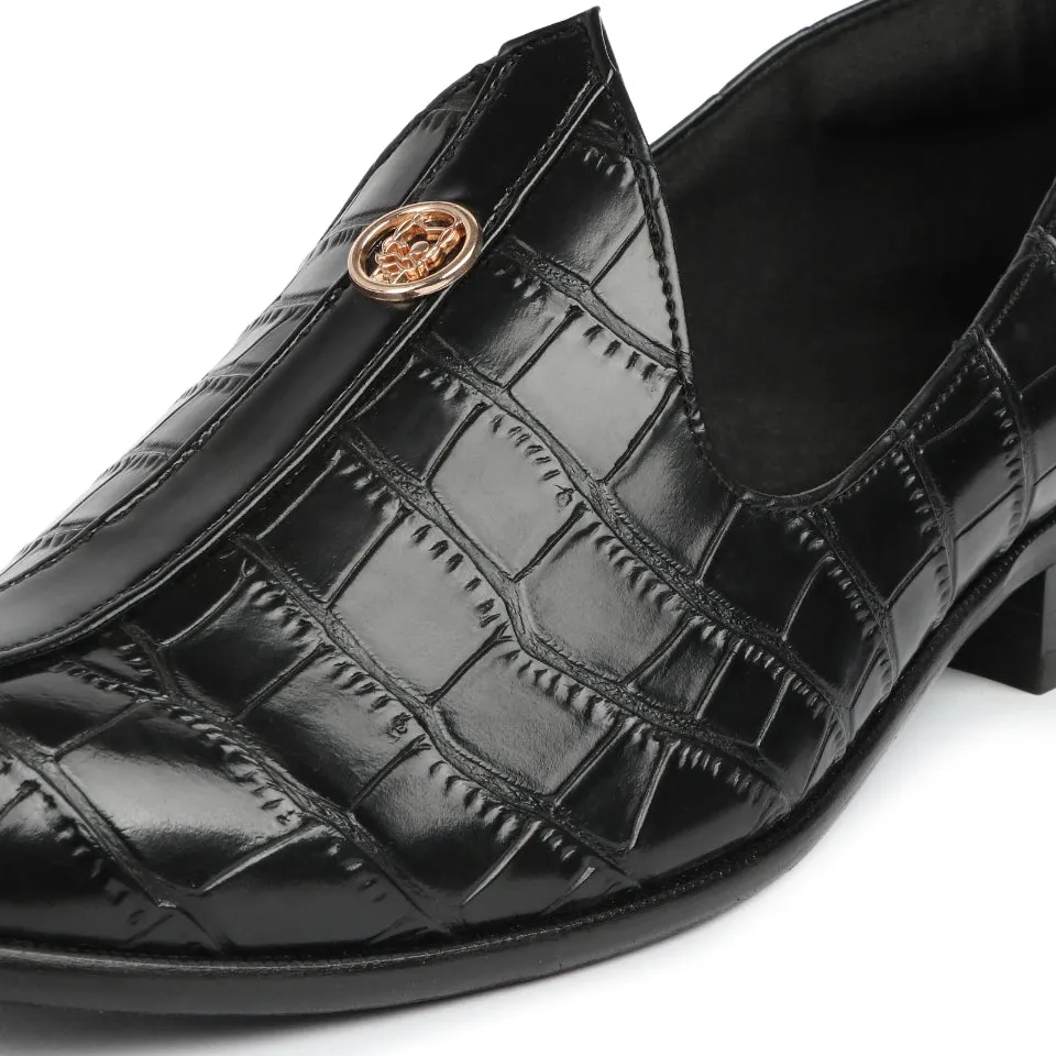 Elis - Black Croco Signature Mojdi