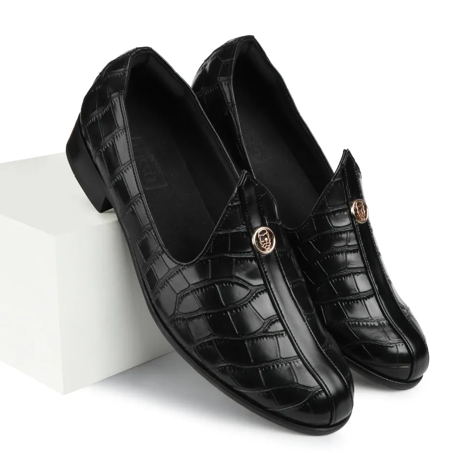 Elis - Black Croco Signature Mojdi