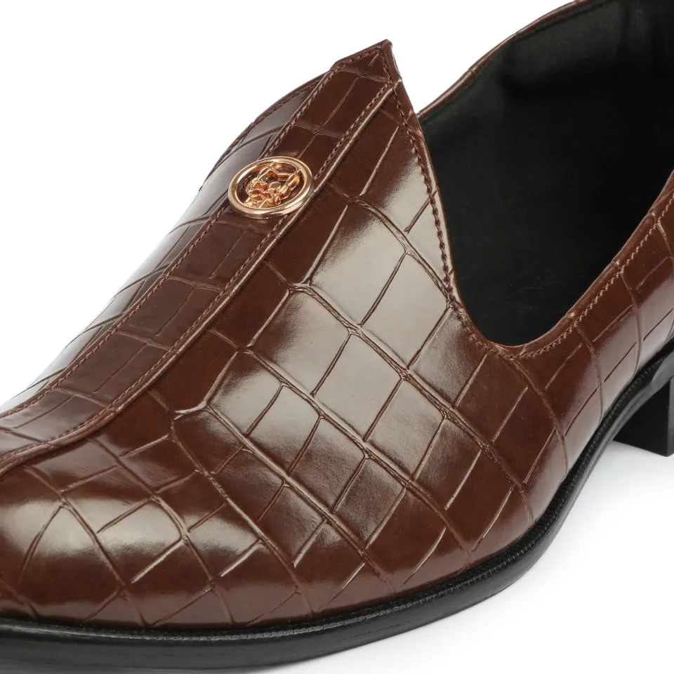 Elis - Brown Croco Signature Mojdi