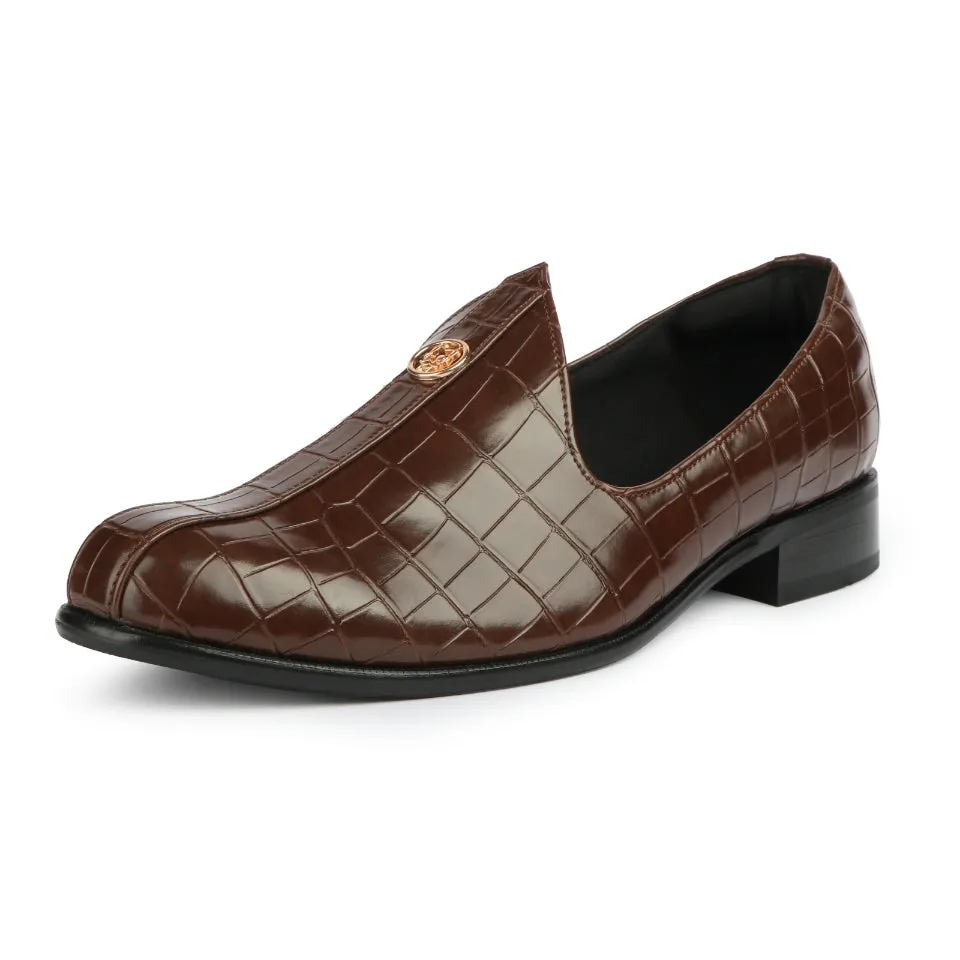 Elis - Brown Croco Signature Mojdi