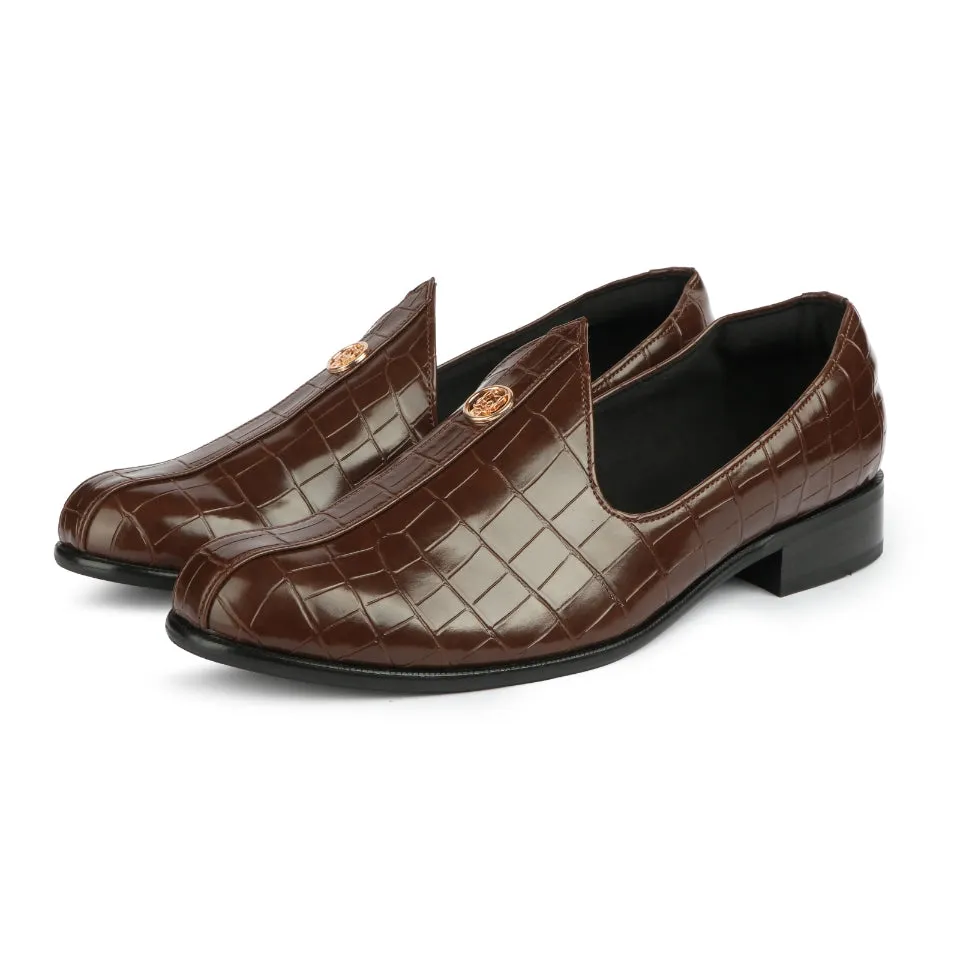 Elis - Brown Croco Signature Mojdi