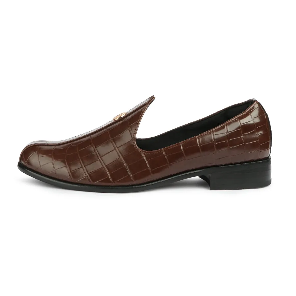 Elis - Brown Croco Signature Mojdi