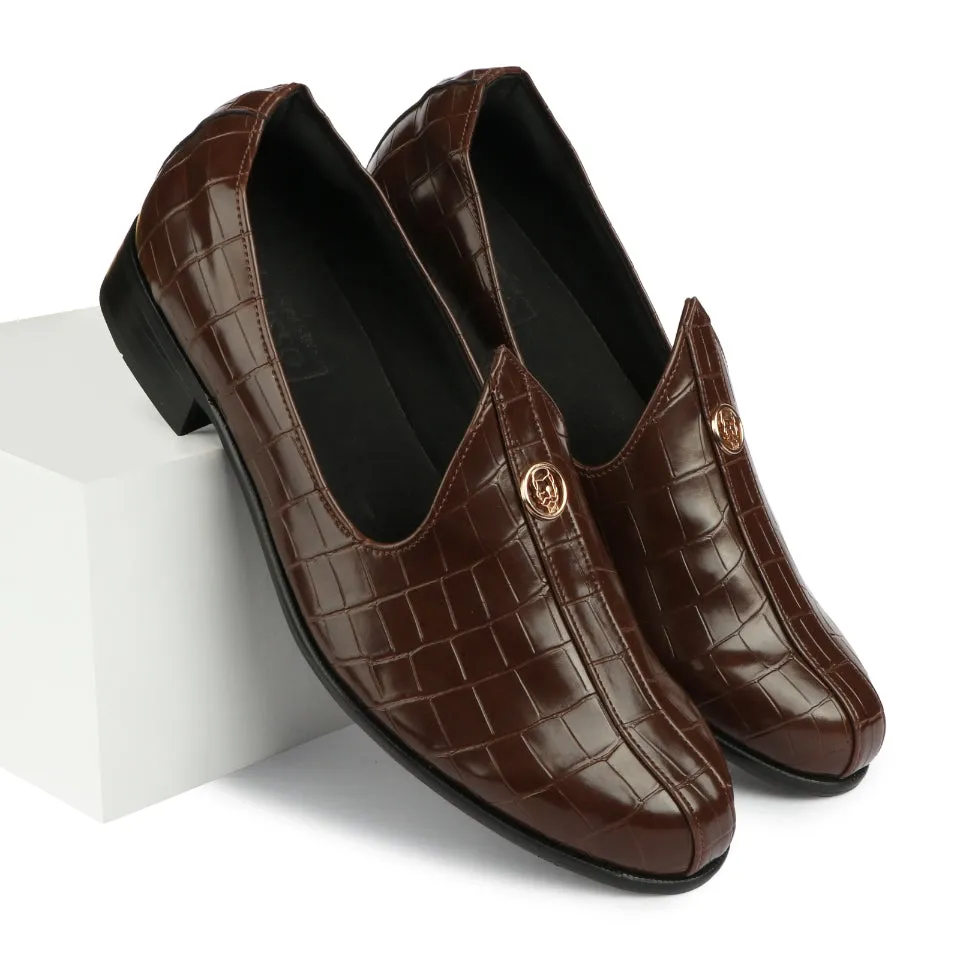 Elis - Brown Croco Signature Mojdi