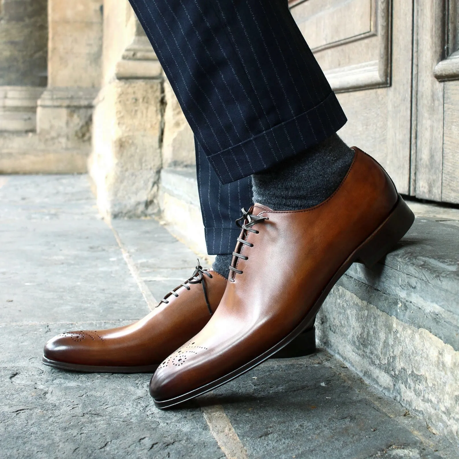 Ellington Wholecut Brogue Tan